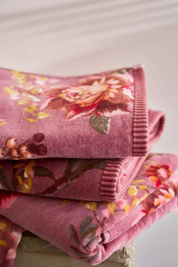 Outlet Pip Studio Badetuch Secret Garden Mauve 55x100cm Violett