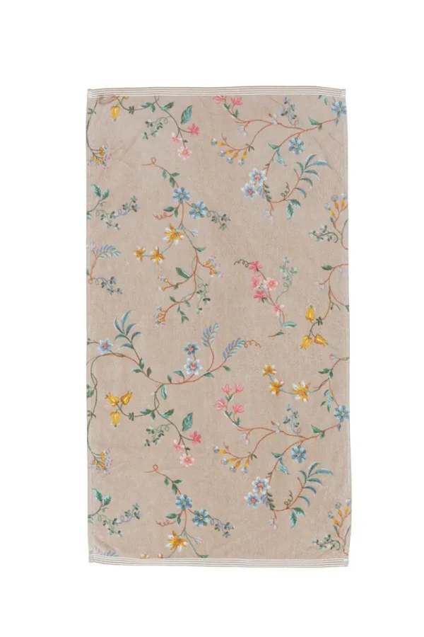 Outlet Pip Studio Badetuch Set/3 Les Fleurs 55x100 cm Khaki