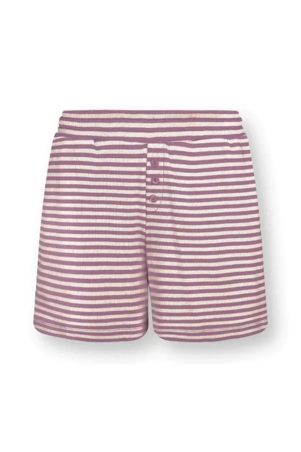 Cheap Pip Studio Bobi Kurze Hose Little Sumo Stripe Lila Violett