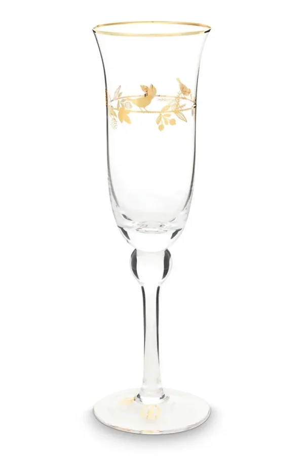 New Pip Studio Champagnerglas Love Birds Gold