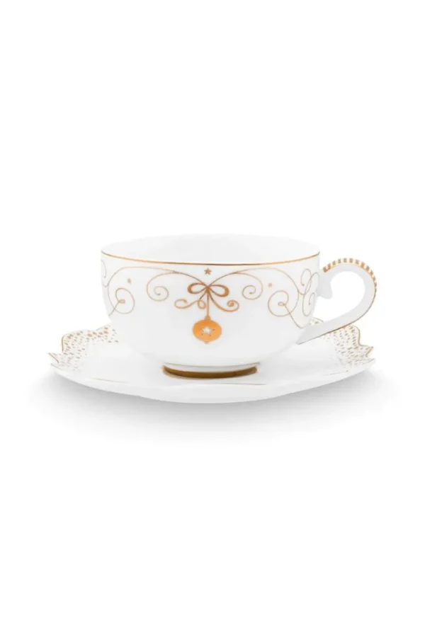 Best Pip Studio Espresso Cup and Saucer Royal Winter White 125ml