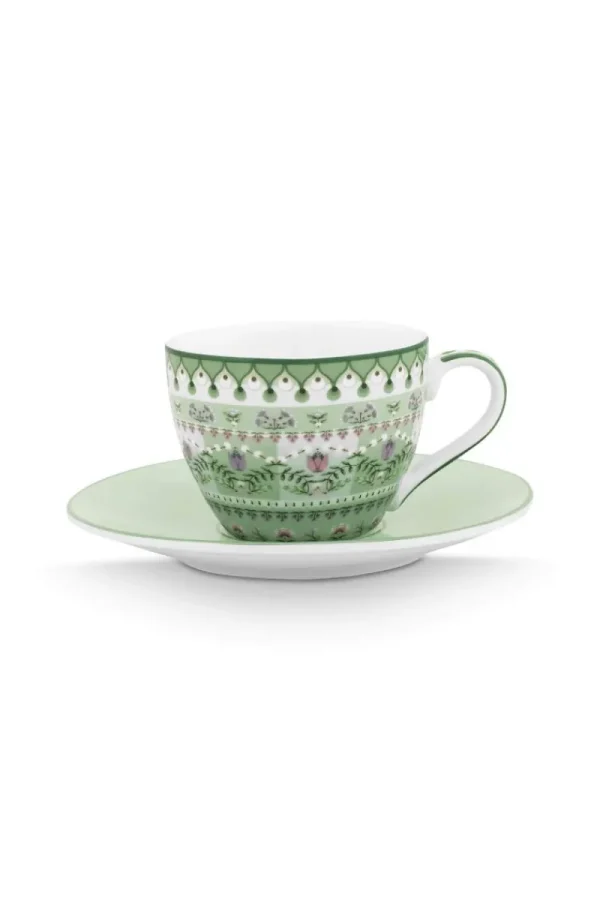 Online Pip Studio Espresso Tasse & Untertasse Lily&Lotus Moon Delight Hell Grün