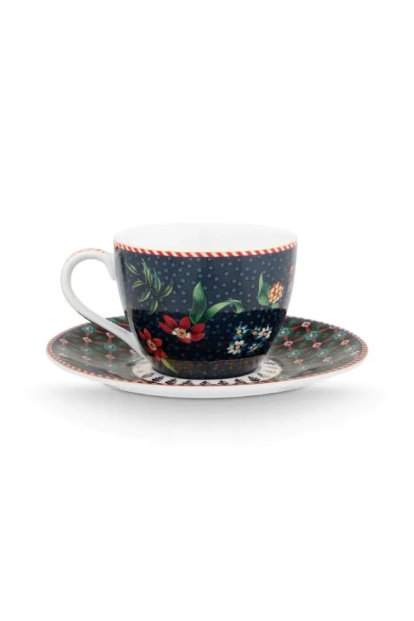 New Pip Studio Espresso Tasse & Untertasse Berry Blues Blau