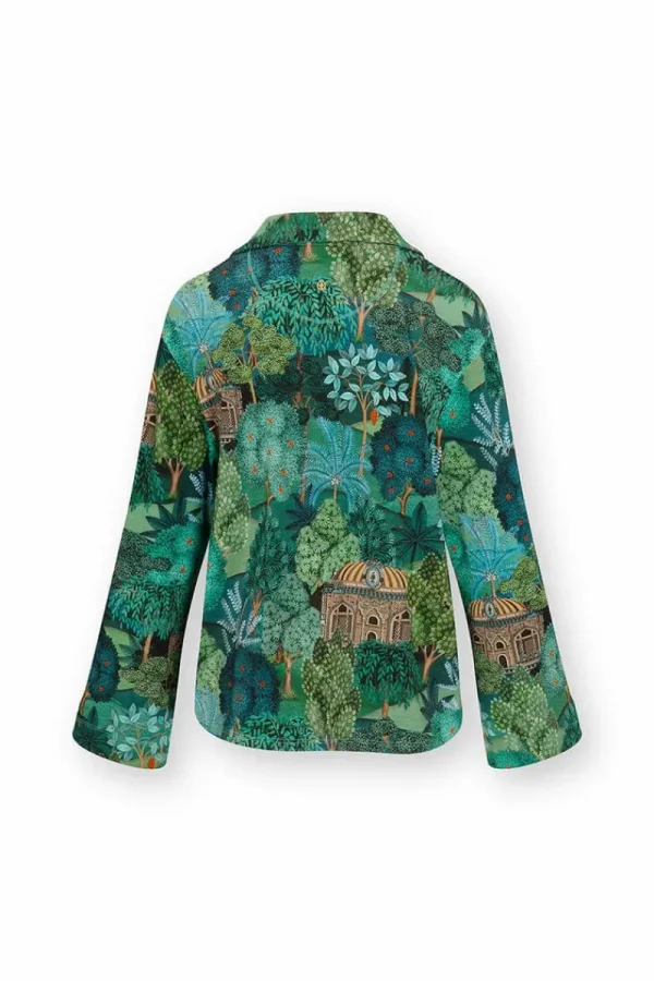 Store Pip Studio Faye Top Lange Ärmeln Jardin de Noche Blau