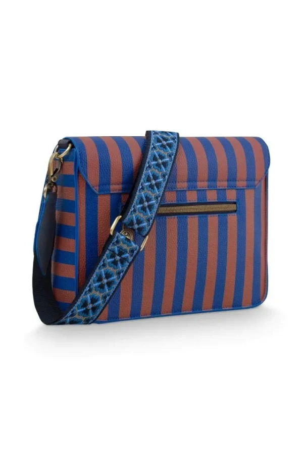 Discount Pip Studio Fenna Schultertasche Mittel Streifen Blau