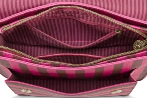 Online Pip Studio Fenna Schultertasche Mittel Streifen Rosa