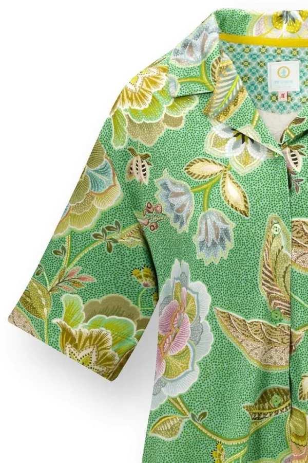 Best Sale Pip Studio Flora Top Kurze Ärmeln Matata Grün