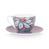 Flash Sale Pip Studio Flower Festival Cappuccino Tasse & Undertasse Hell Blau