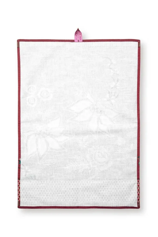 Best Sale Pip Studio Flower Festival Geschirrtuch Dunkel Rosa