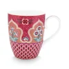 New Pip Studio Flower Festival Tasse Gross Deco Dunkel Rosa