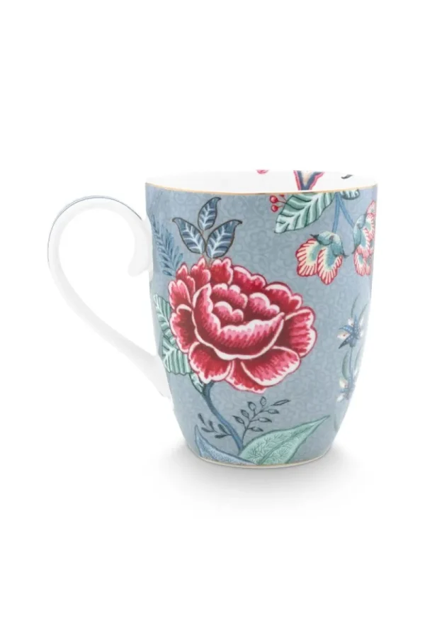 Best Pip Studio Flower Festival Tasse Gross Hell Blau