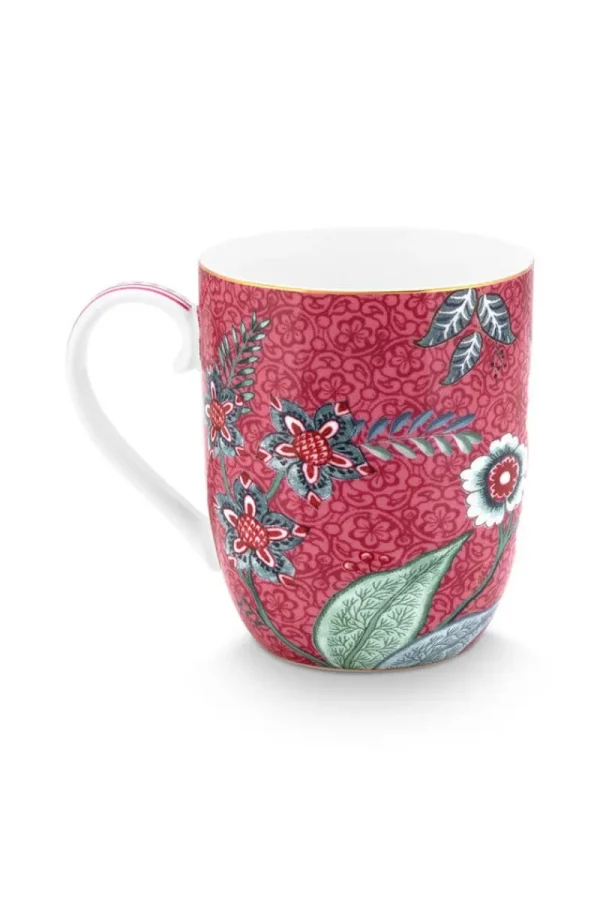 Online Pip Studio Flower Festival Tasse Klein Dunkel Rosa