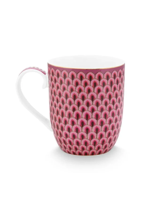 Clearance Pip Studio Flower Festival Tasse Klein Rot/Dunkel Rosa