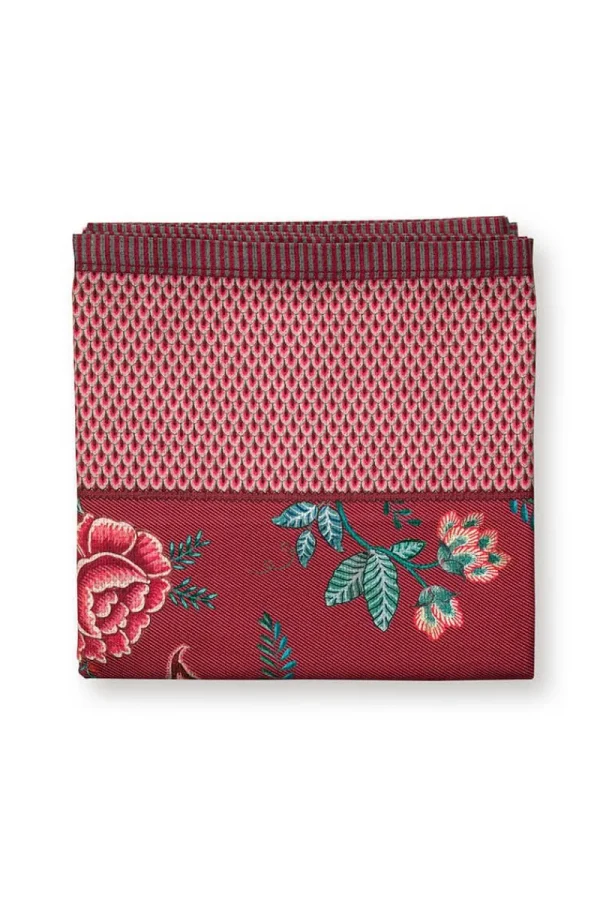 Discount Pip Studio Flower Festival Tischtuch Dunkel Rosa