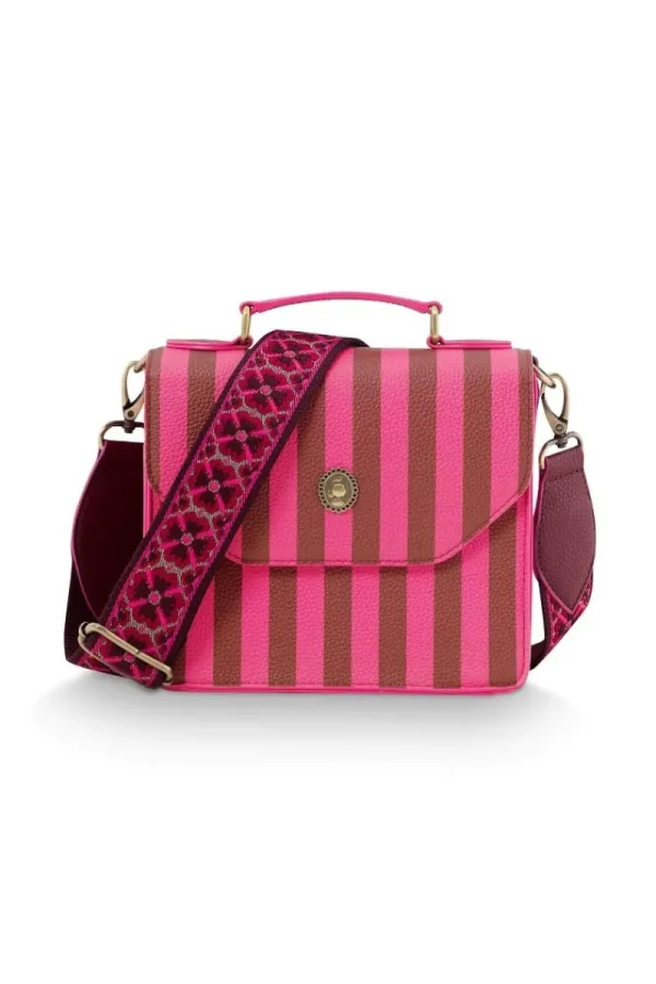 Flash Sale Pip Studio Frances Schultertasche Klein Streifen Rosa