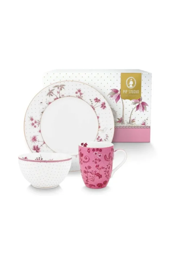 Store Pip Studio Frühstück Set Jolie Rosa