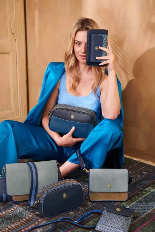 New Pip Studio Frida Schultertasche Uni Blau