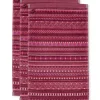 Fashion Pip Studio Gästehandtuch Set/3 Geometric Print Dunkel 30x50cm Rosa