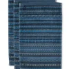 Discount Pip Studio Gästehandtuch Set/3 Geometric Print Dunkel 30x50cm Blau