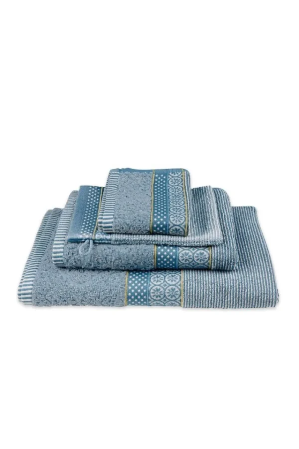 Flash Sale Pip Studio Gästehandtuch Set/3 Soft Zellige /Grau 30X50cm Blau