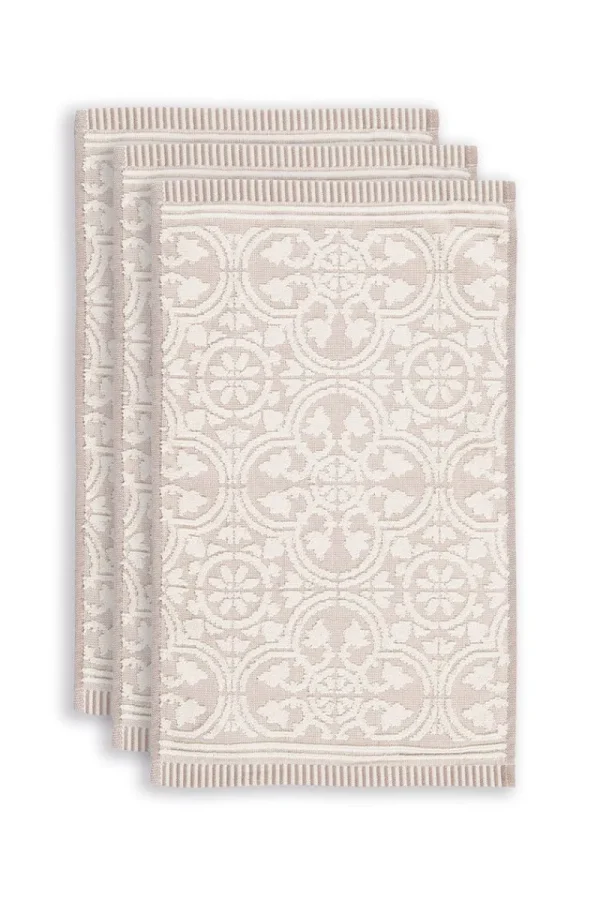 Flash Sale Pip Studio Gästehandtuch Set/3 Tile de Pip 30x50 cm Khaki