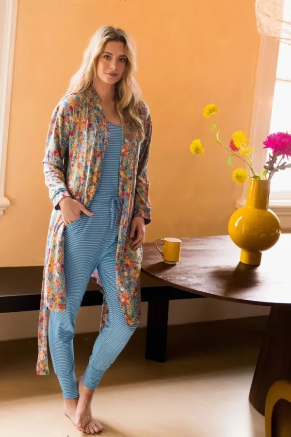 Best Pip Studio Kimono Tutti i Fiori Hellblau