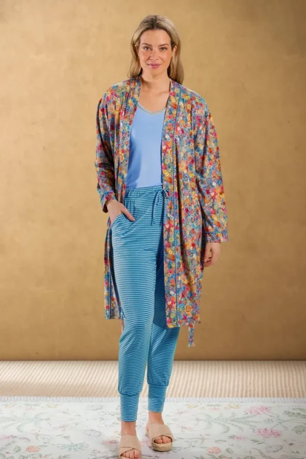 Best Pip Studio Kimono Tutti i Fiori Hellblau