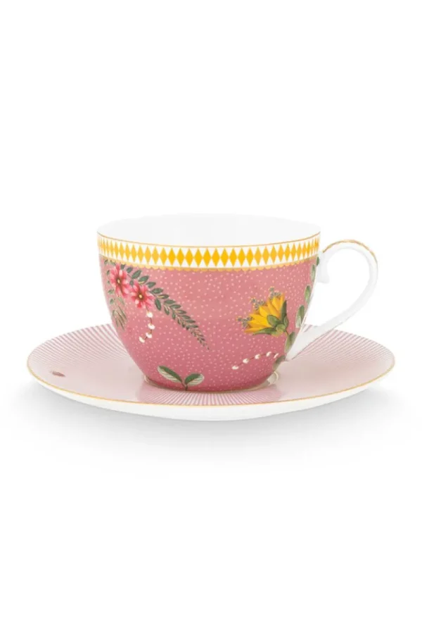 Cheap Pip Studio La Majorelle Cappuccino Tasse & Undertasse Rosa