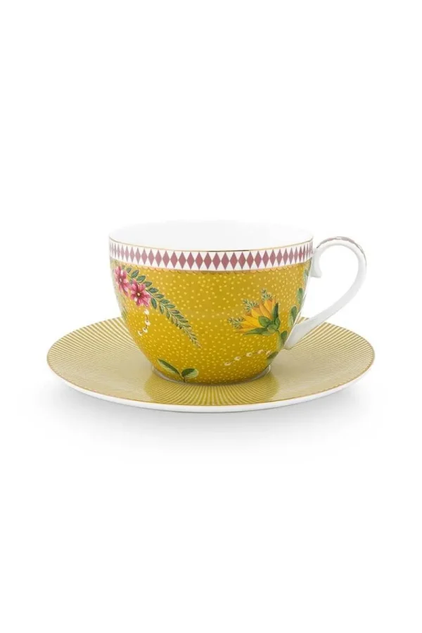 New Pip Studio La Majorelle Cappuccino Tasse & Untertasse Gelb