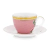 Cheap Pip Studio La Majorelle Espresso Tasse & Untertasse Rosa