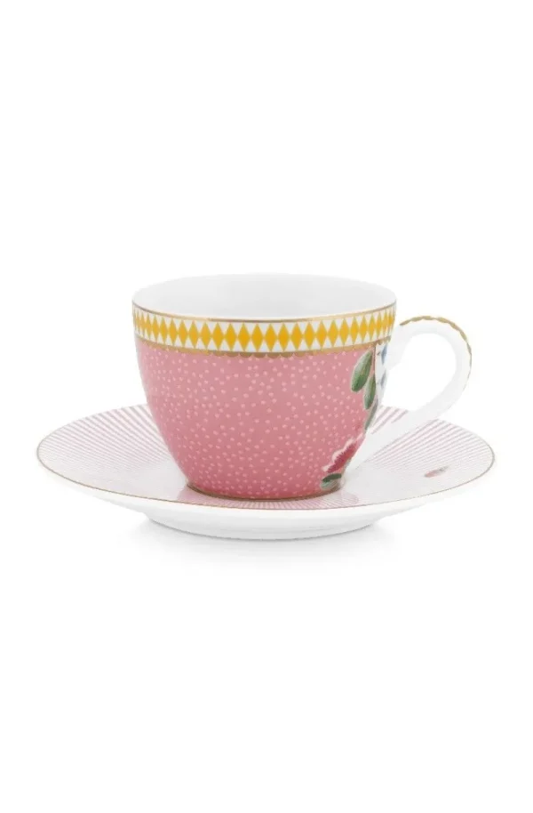 Cheap Pip Studio La Majorelle Espresso Tasse & Untertasse Rosa