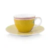 Store Pip Studio La Majorelle Espresso Tasse & Untertasse Gelb