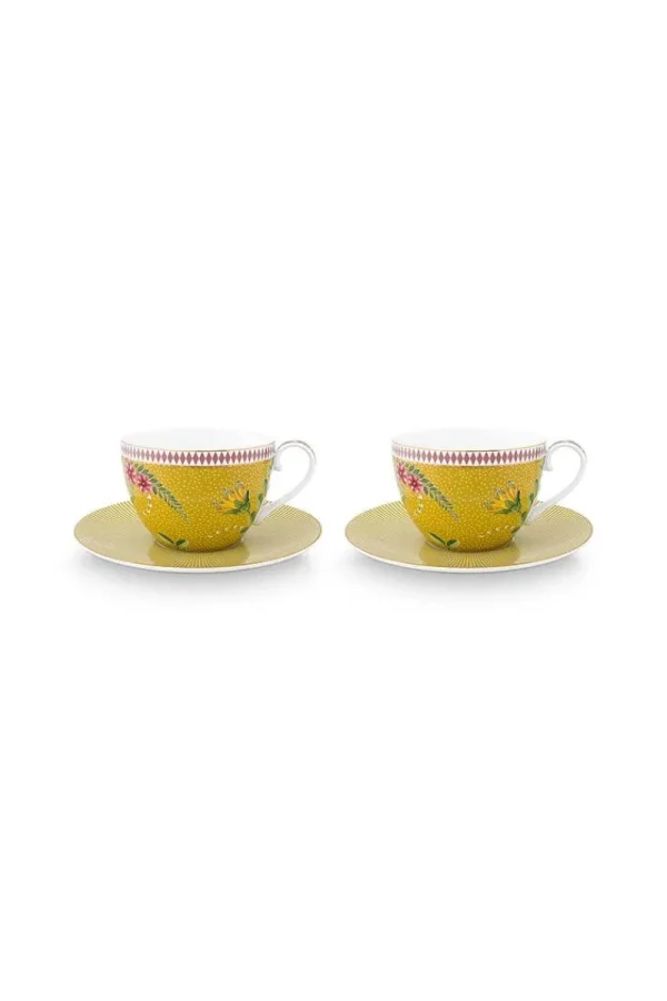 Cheap Pip Studio La Majorelle Set/2 Cappuccino Tasse & Undertasse Gelb