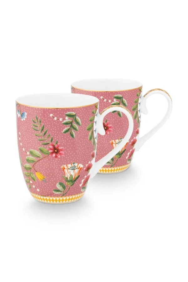 Store Pip Studio La Majorelle Set/2 Tassen Gross Rosa