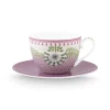 Sale Pip Studio Lily & Lotus Cappuccino Tasse & Untertasse Lila Violett