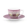 Shop Pip Studio Lily & Lotus Espresso Tasse & Untertasse Lila Violett