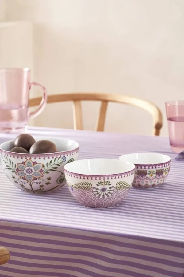 Best Sale Pip Studio Lily & Lotus Frühstück Set/3 Lila Violett