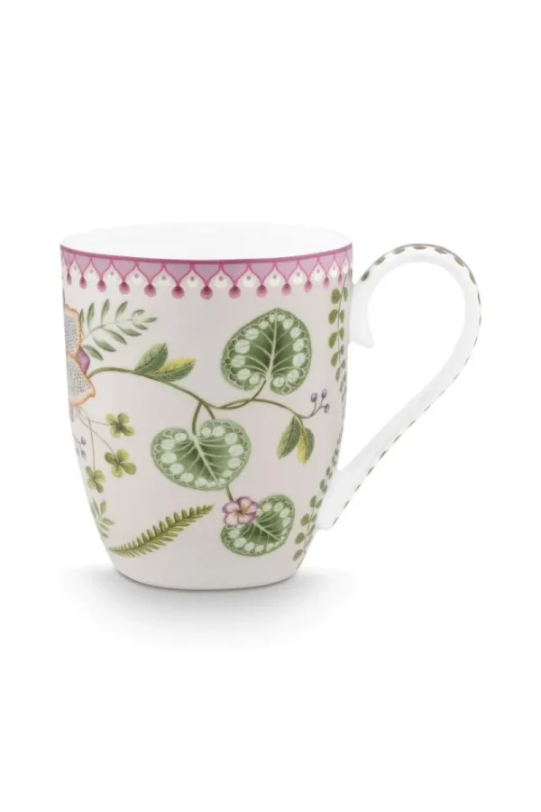 Flash Sale Pip Studio Lily & Lotus Tasse XL Lila 450ml Weiß