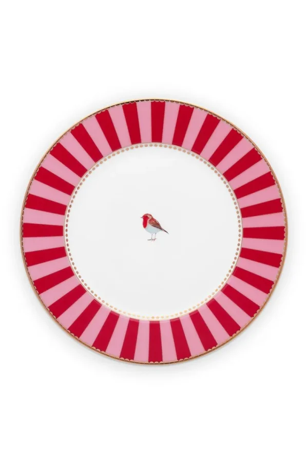 Cheap Pip Studio Love Birds Gebäckteller Rot/ 17 cm Rosa