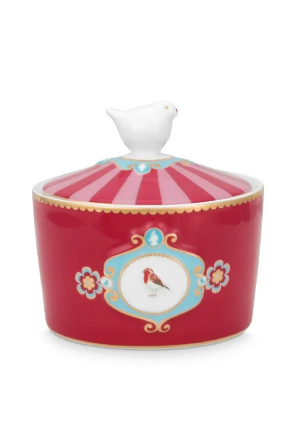 Sale Pip Studio Love Birds Zuckerdose Rot/Rosa