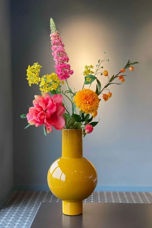 Best Sale Pip Studio Metall Vase 40cm Gelb