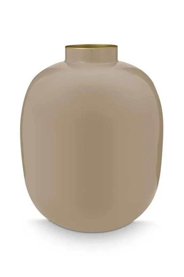 Shop Pip Studio Metall Vase 32cm Khaki