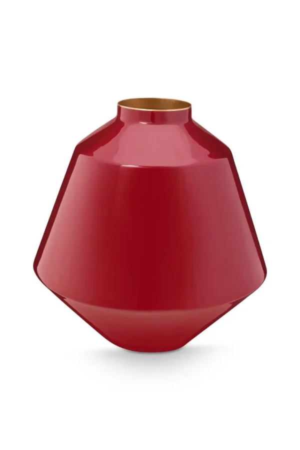 Cheap Pip Studio Metall Vase Mittel 35cm Rot