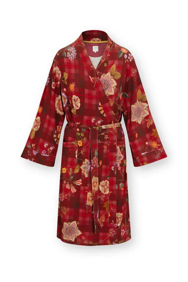 Fashion Pip Studio Naomi Kimono Flores Felices Rot