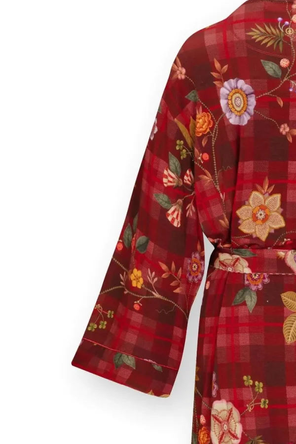 Fashion Pip Studio Naomi Kimono Flores Felices Rot