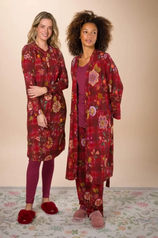 Fashion Pip Studio Naomi Kimono Flores Felices Rot