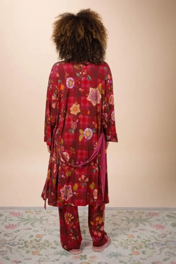 Fashion Pip Studio Naomi Kimono Flores Felices Rot