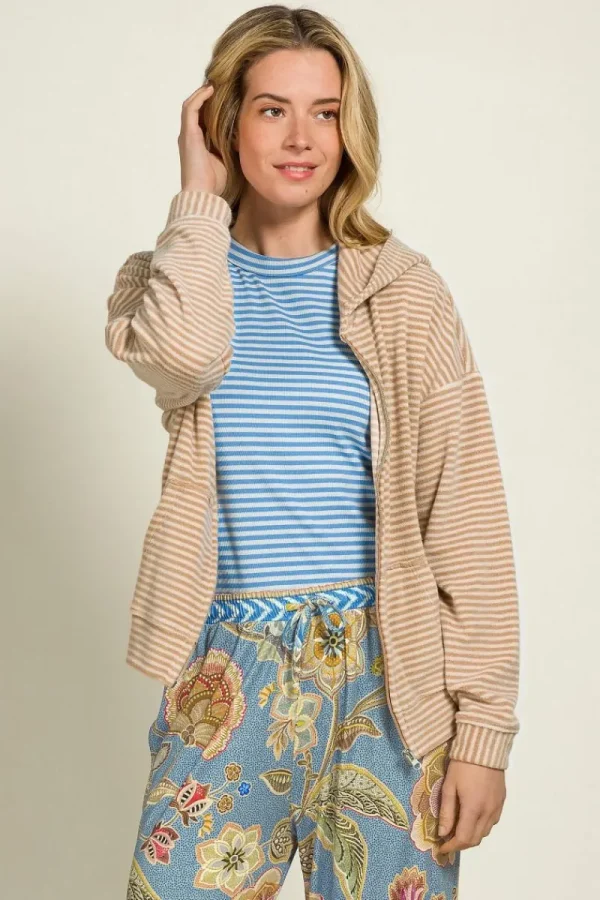 Store Pip Studio Nicolle Jacke Little Sumo Stripe Sand