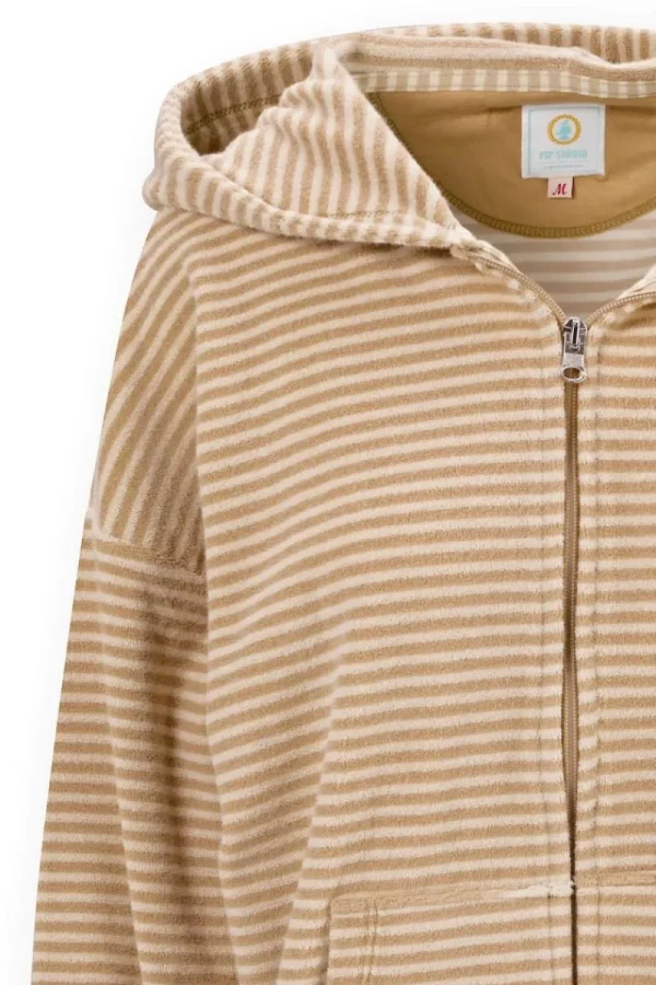 Store Pip Studio Nicolle Jacke Little Sumo Stripe Sand