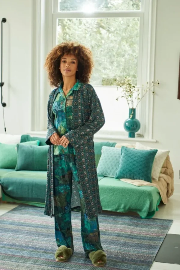 New Pip Studio Nisha Kimono Bailamos Dunkel Blau